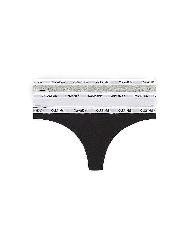 String lot de 3 multi noir XS