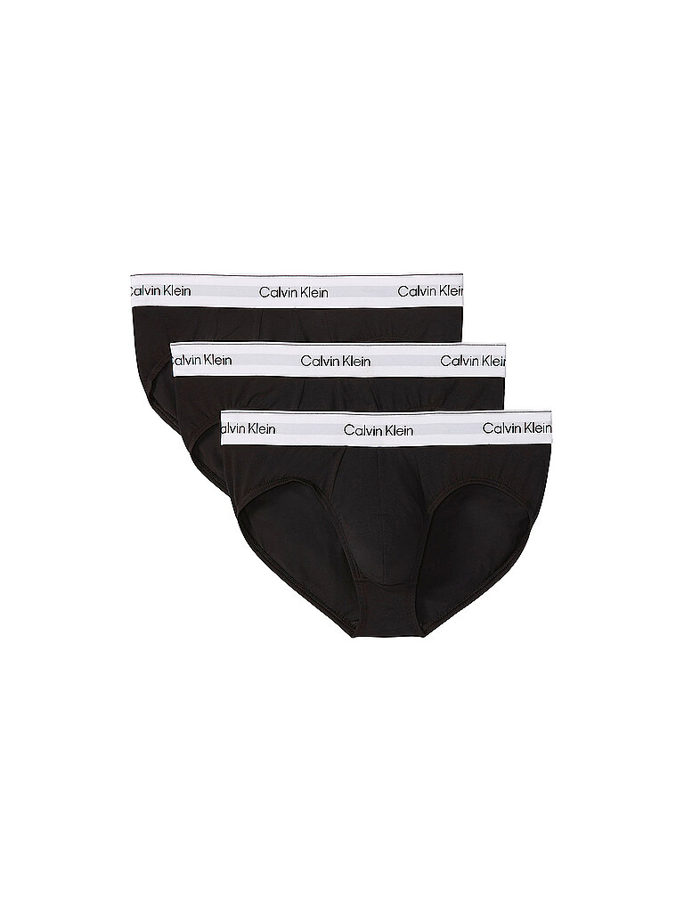 CALVIN KLEIN Slip lot de 3 noir noir