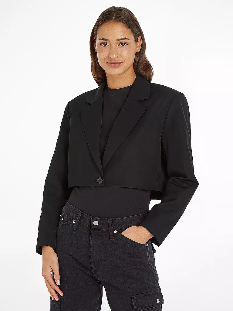 CALVIN KLEIN JEANS | Blazer Cropped Fit  | Noir