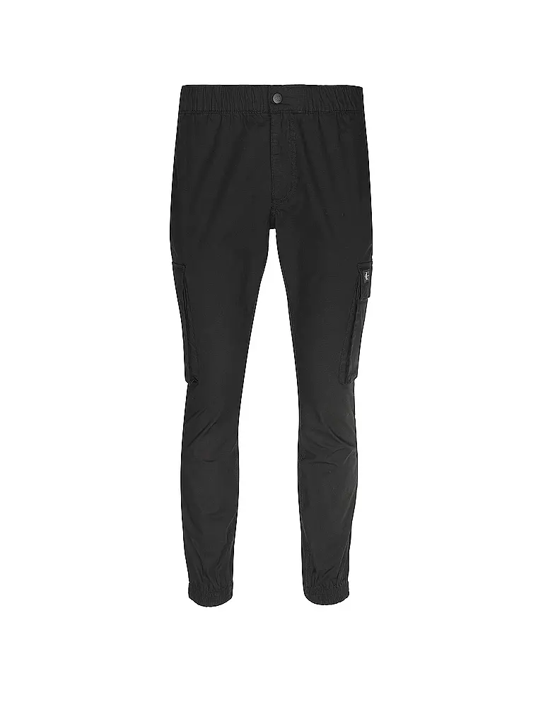 CALVIN KLEIN JEANS | Cargohose Skinny Fit | Noir