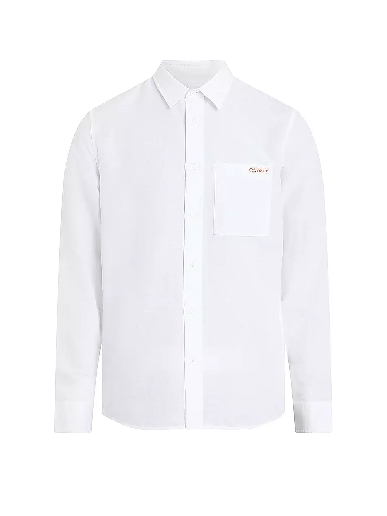CALVIN KLEIN JEANS | Chemise en lin | weiss