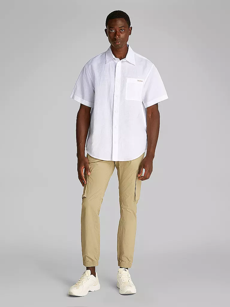 CALVIN KLEIN JEANS | Chemise en lin | weiss