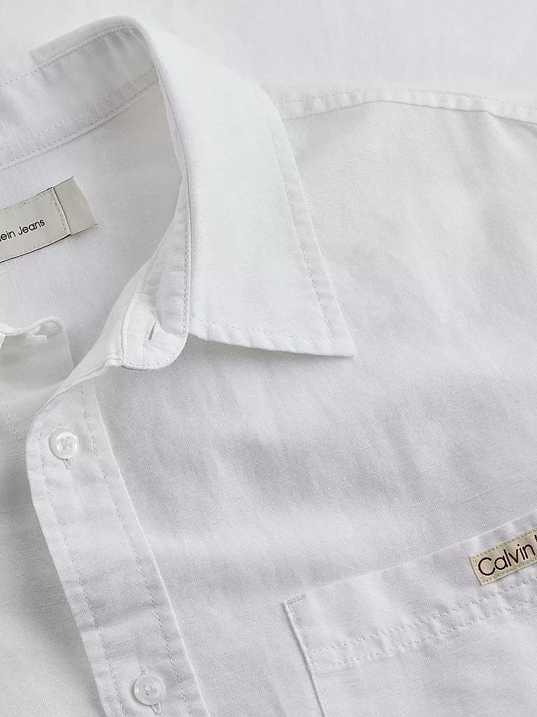 CALVIN KLEIN JEANS | Chemise en lin | weiss