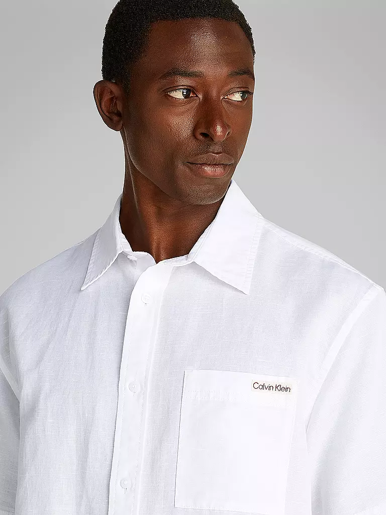 CALVIN KLEIN JEANS | Chemise en lin | weiss