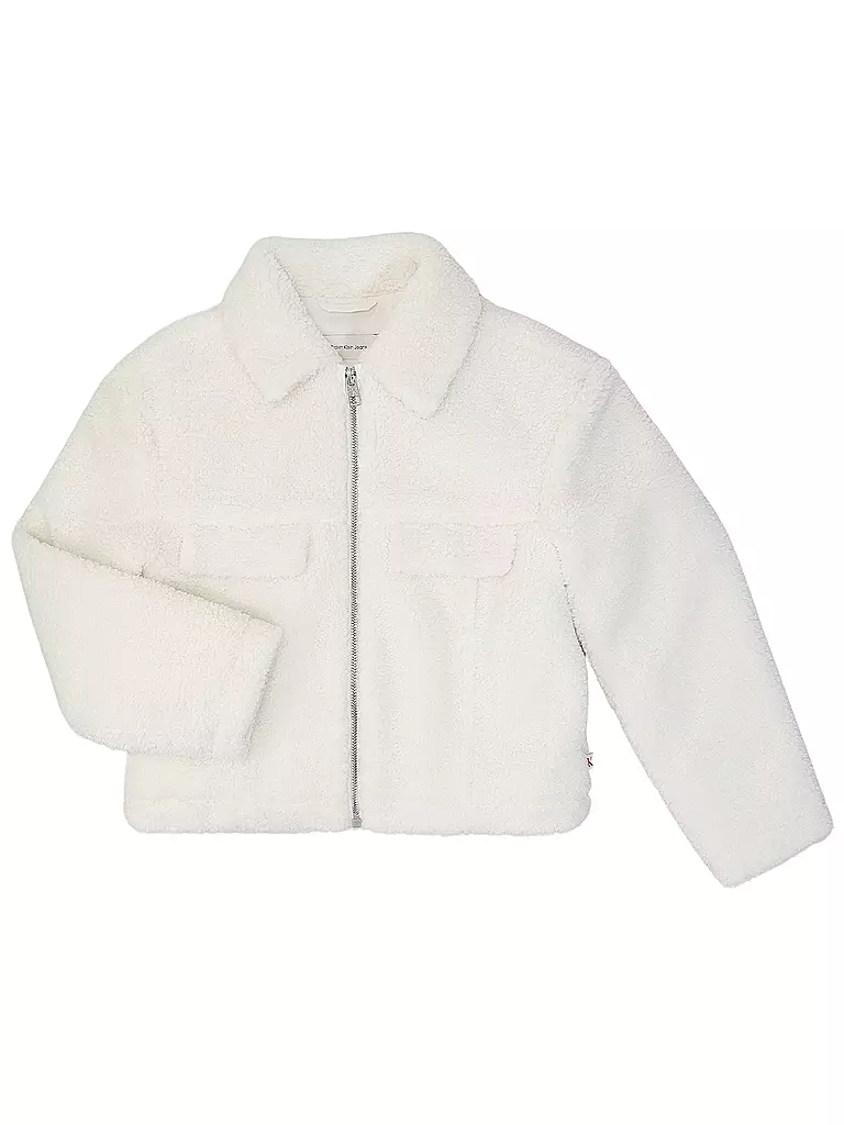 CALVIN KLEIN JEANS | Jacke in Felloptik | Crème