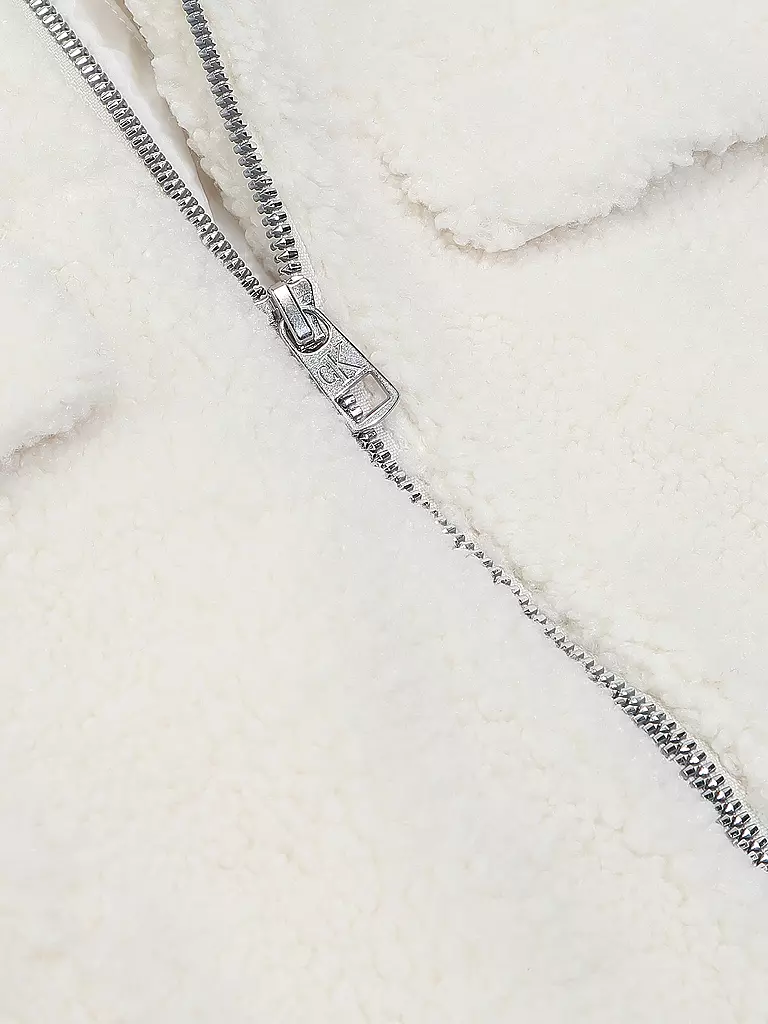 CALVIN KLEIN JEANS | Jacke in Felloptik | Crème