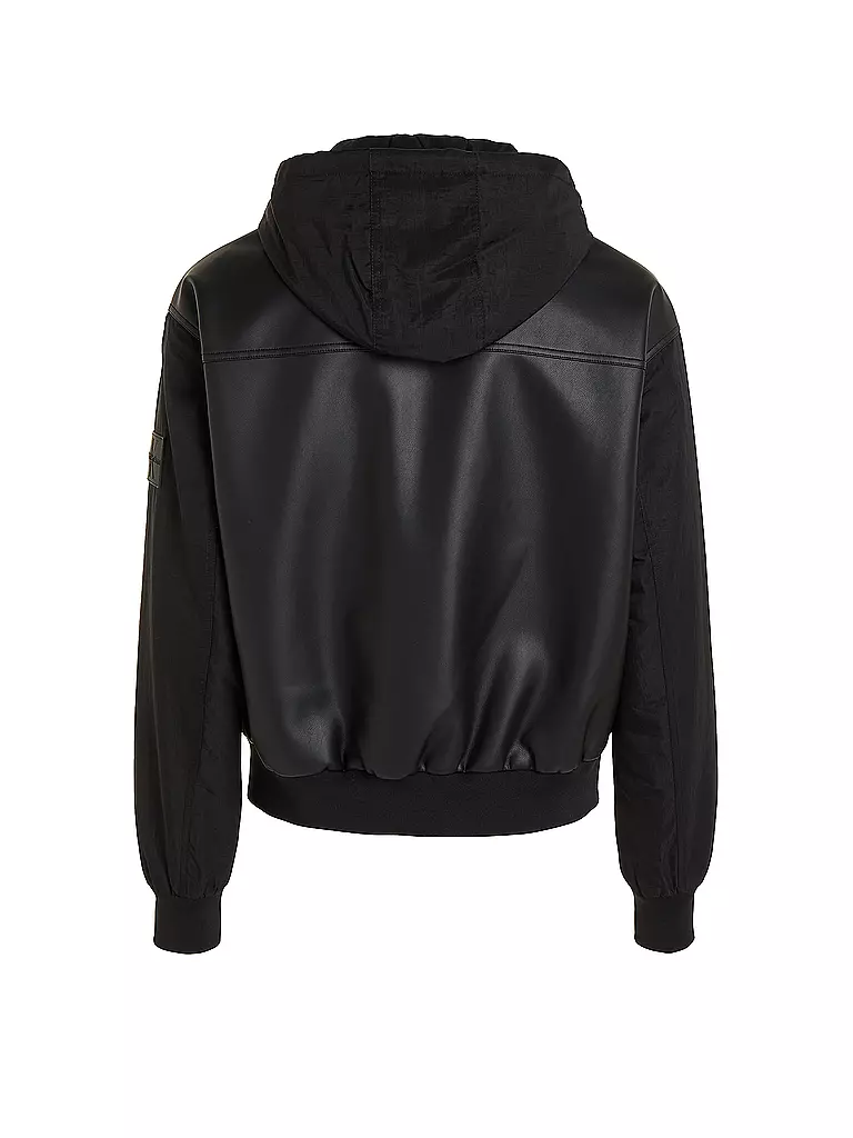 CALVIN KLEIN JEANS | Jacke in Lederoptik | Noir