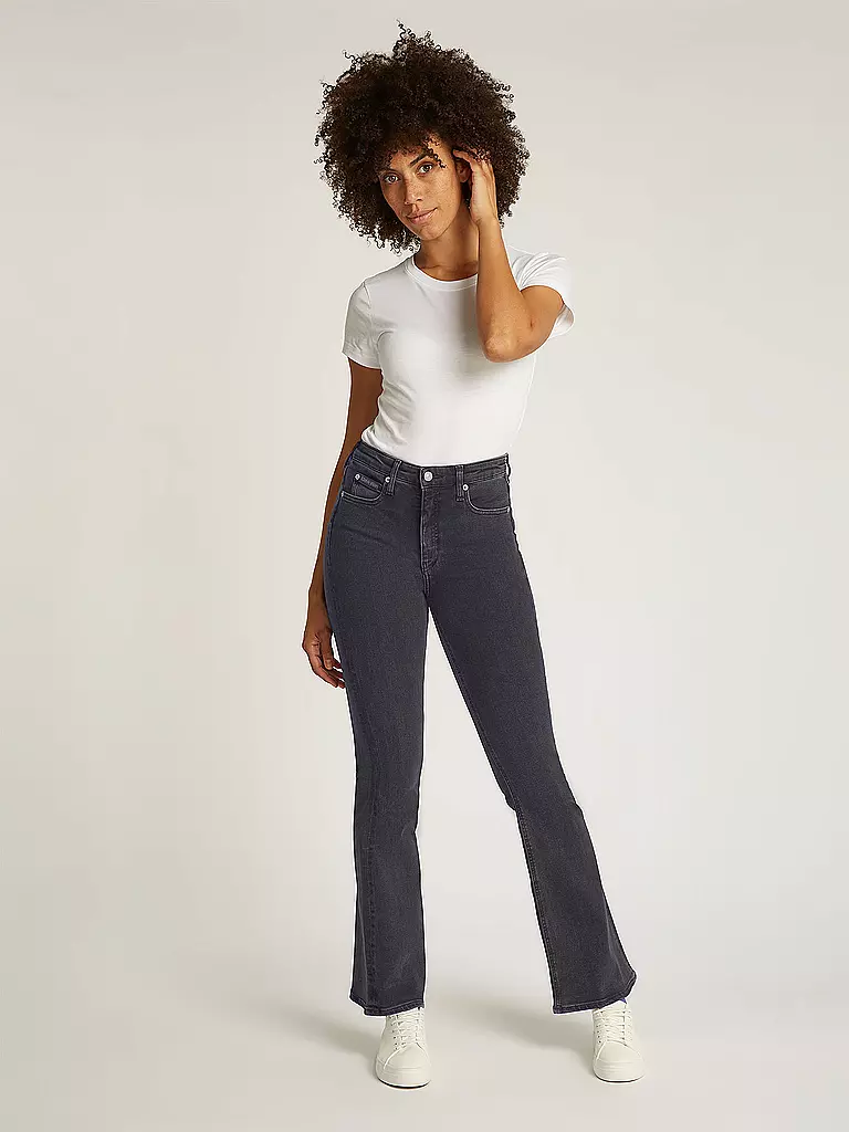 CALVIN KLEIN JEANS | Jeans Coupe Évasée | schwarz