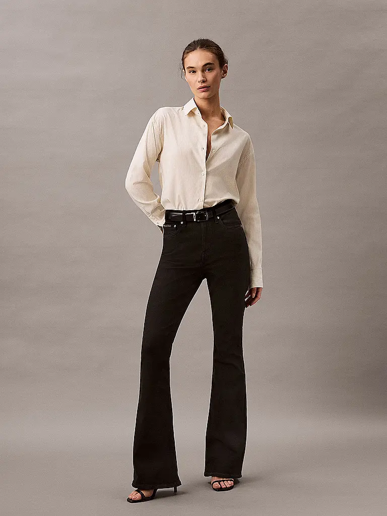 CALVIN KLEIN JEANS | Jeans Coupe Évasée | Noir