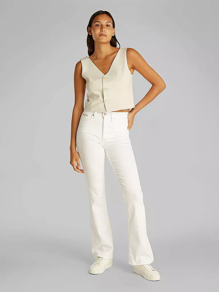 CALVIN KLEIN JEANS | Jeans Coupe Bootcut | Blanc