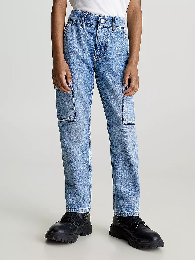 CALVIN KLEIN JEANS | Jungen Cargojeans | Bleu