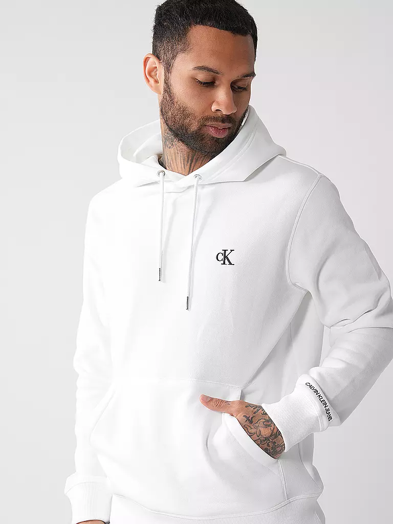CALVIN KLEIN JEANS | Kapuzensweater - Hoodie | Blanc