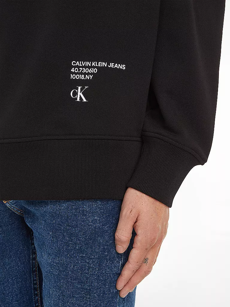 CALVIN KLEIN JEANS | Kapuzensweater- Hoodie | Noir