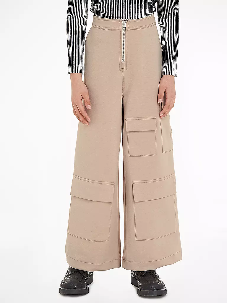 CALVIN KLEIN JEANS | Mädchen Cargohose  | Beige
