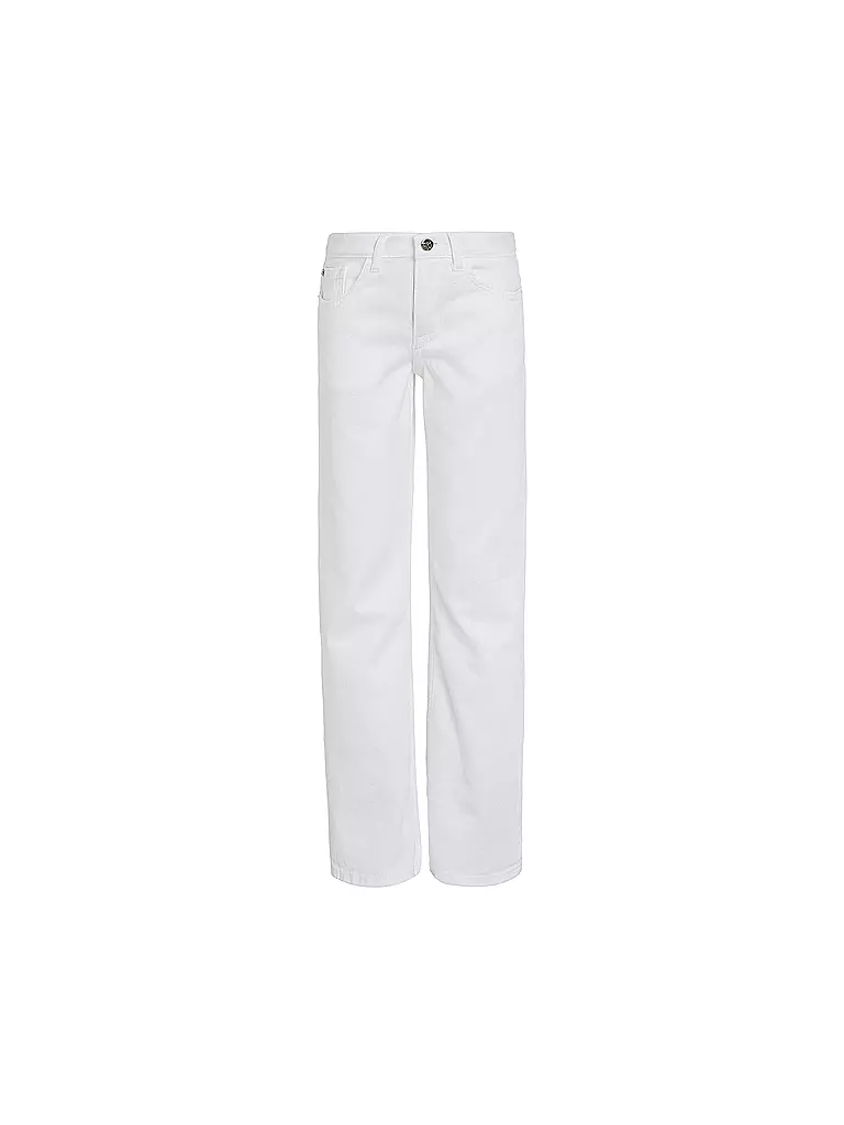 CALVIN KLEIN JEANS | Mädchen Jeans Straight Fit  | Blanc
