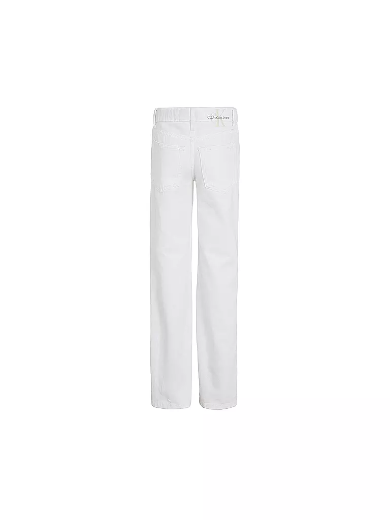 CALVIN KLEIN JEANS | Mädchen Jeans Straight Fit  | Blanc