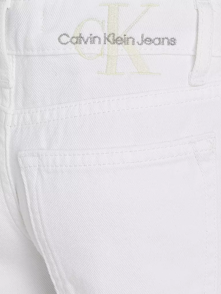 CALVIN KLEIN JEANS | Mädchen Jeans Straight Fit  | Blanc