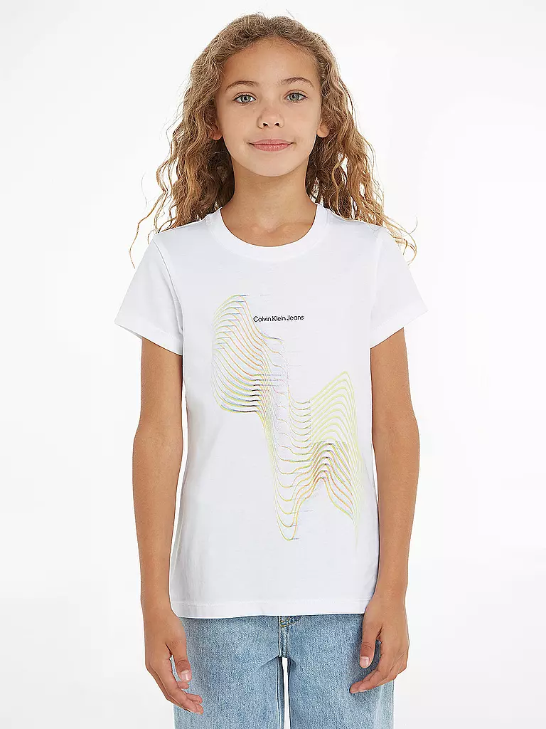 CALVIN KLEIN JEANS | Mädchen T-Shirt  | Blanc