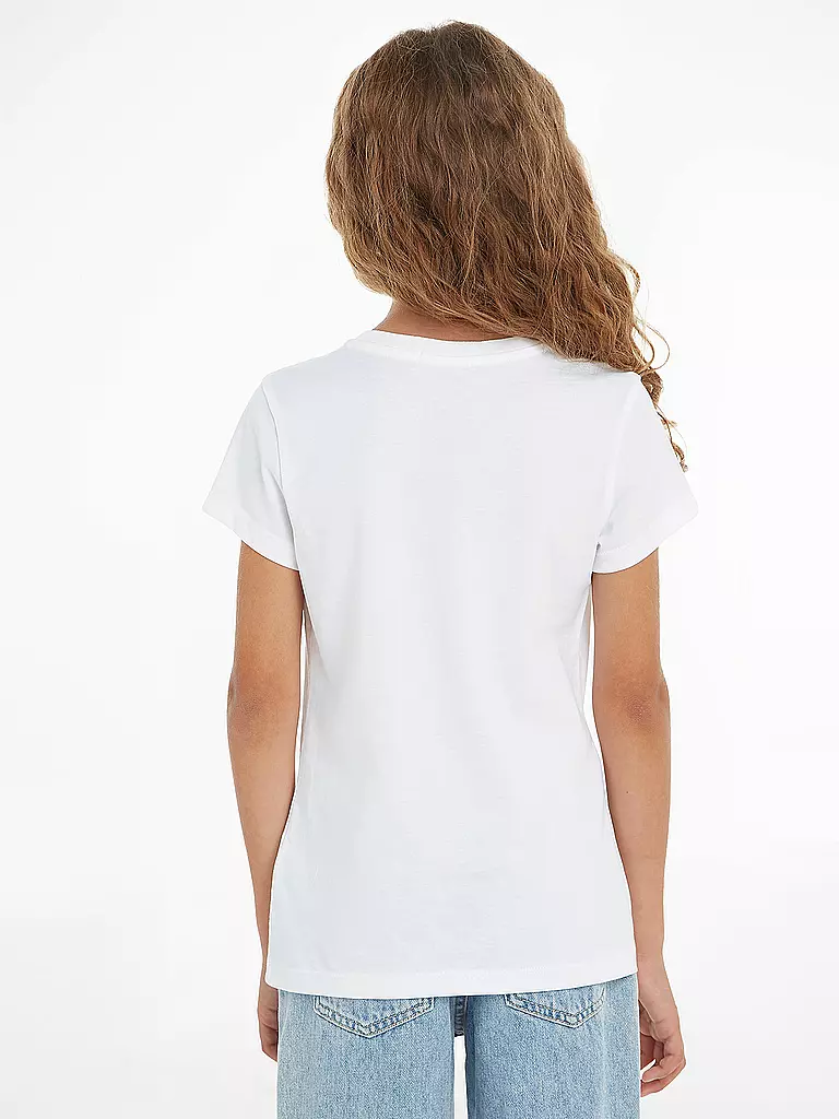 CALVIN KLEIN JEANS | Mädchen T-Shirt  | Blanc