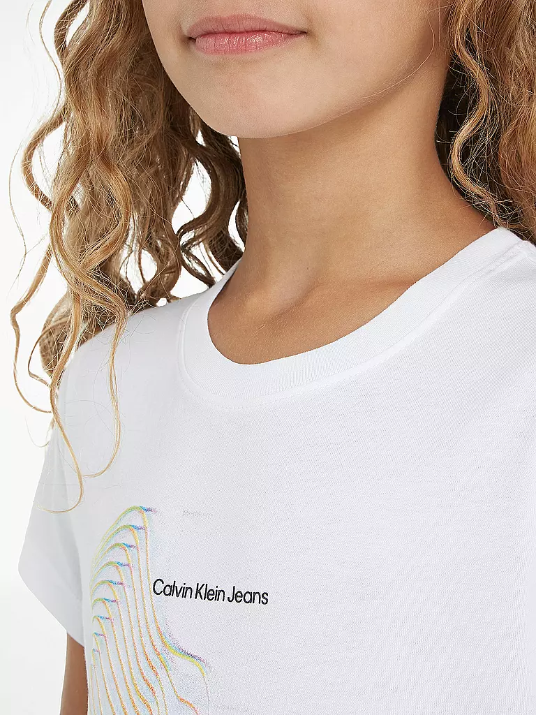 CALVIN KLEIN JEANS | Mädchen T-Shirt  | Blanc