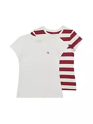 CALVIN KLEIN JEANS | Mädchen T-Shirt 2er Pkg  | Rouge foncé