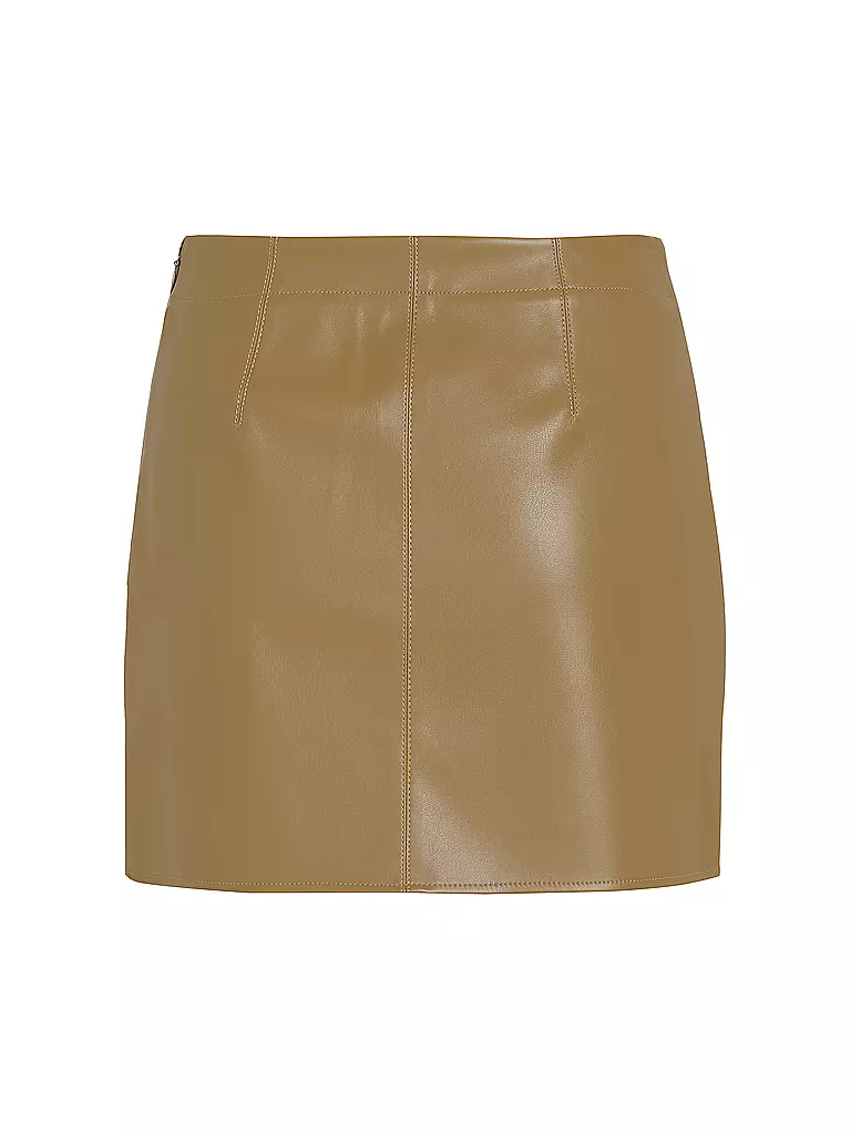 CALVIN KLEIN JEANS | Mini-jupe aspect cuir | olive