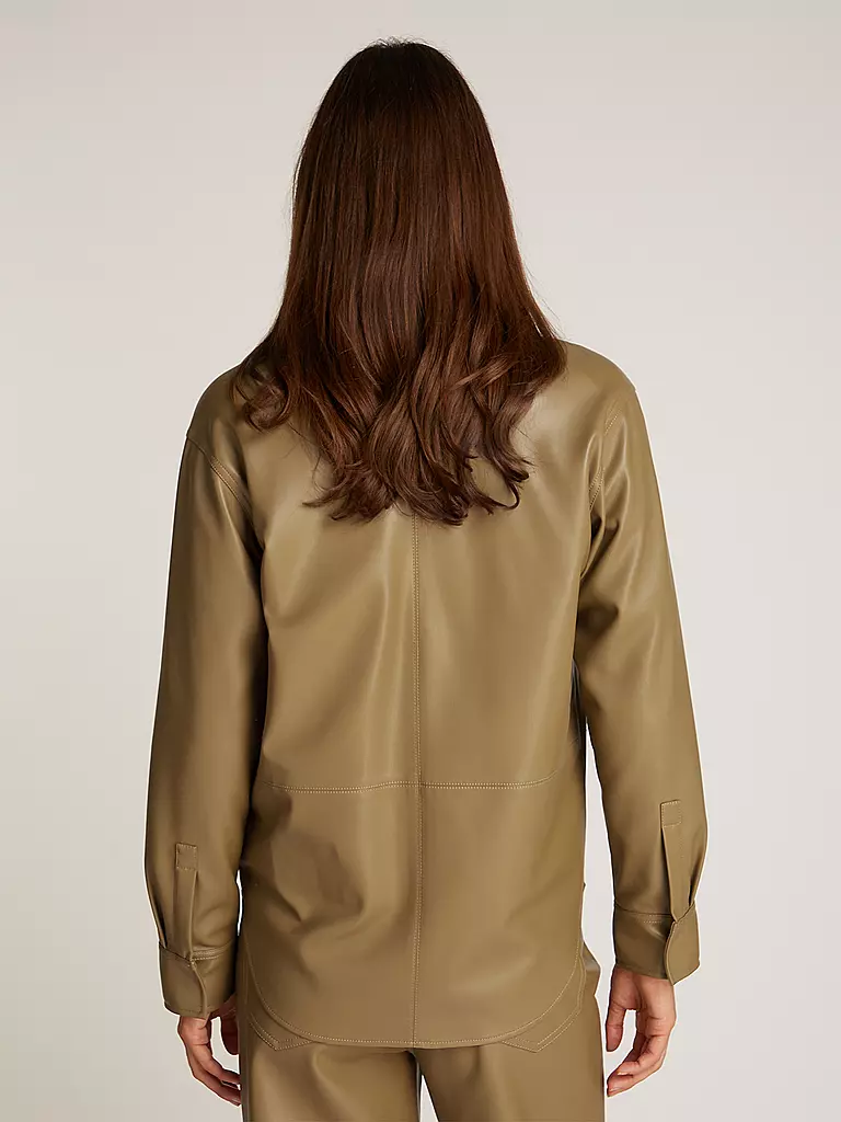 CALVIN KLEIN JEANS | Overshirt aspect cuir | 