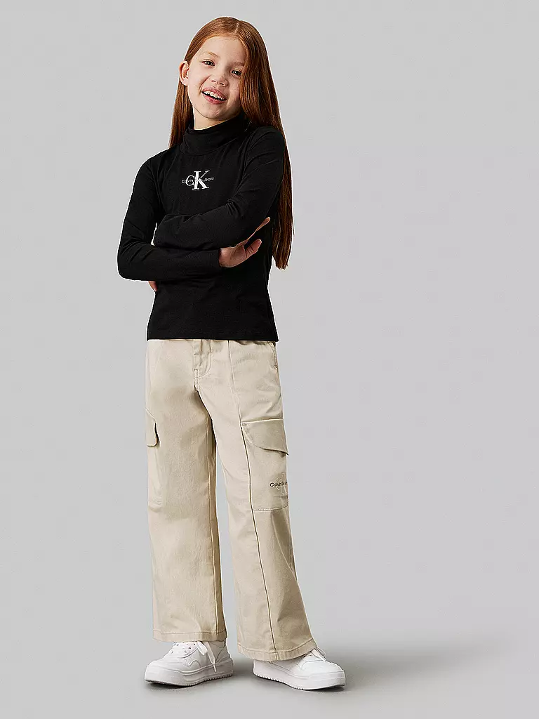 CALVIN KLEIN JEANS | Pantalon cargo fille | Beige