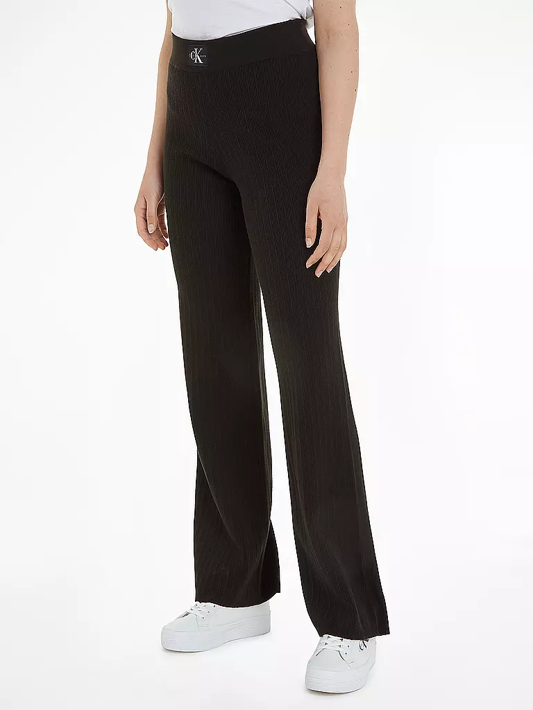 CALVIN KLEIN JEANS | Pantalon coupe évasée | schwarz