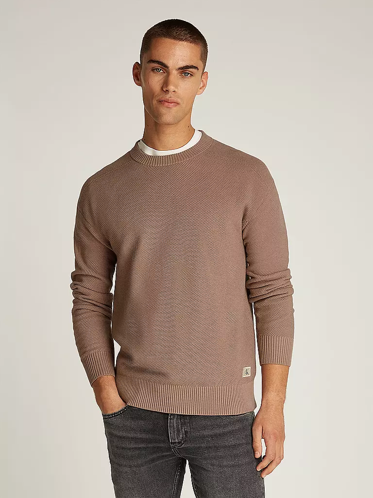 CALVIN KLEIN JEANS | Pull | hellbraun