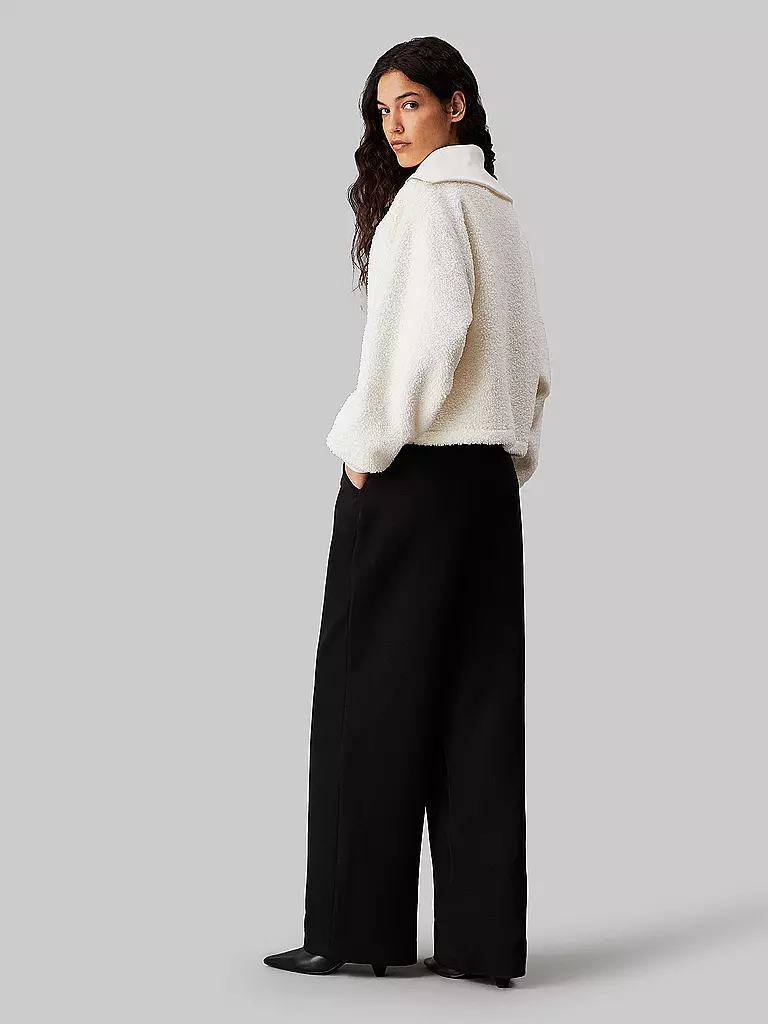 CALVIN KLEIN JEANS | Sweater in Felloptik | Crème