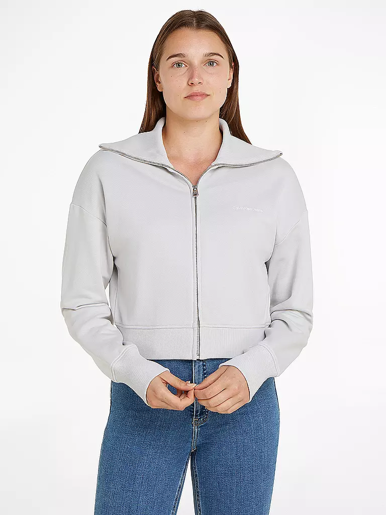 CALVIN KLEIN JEANS | Sweatjacke  | Gris clair