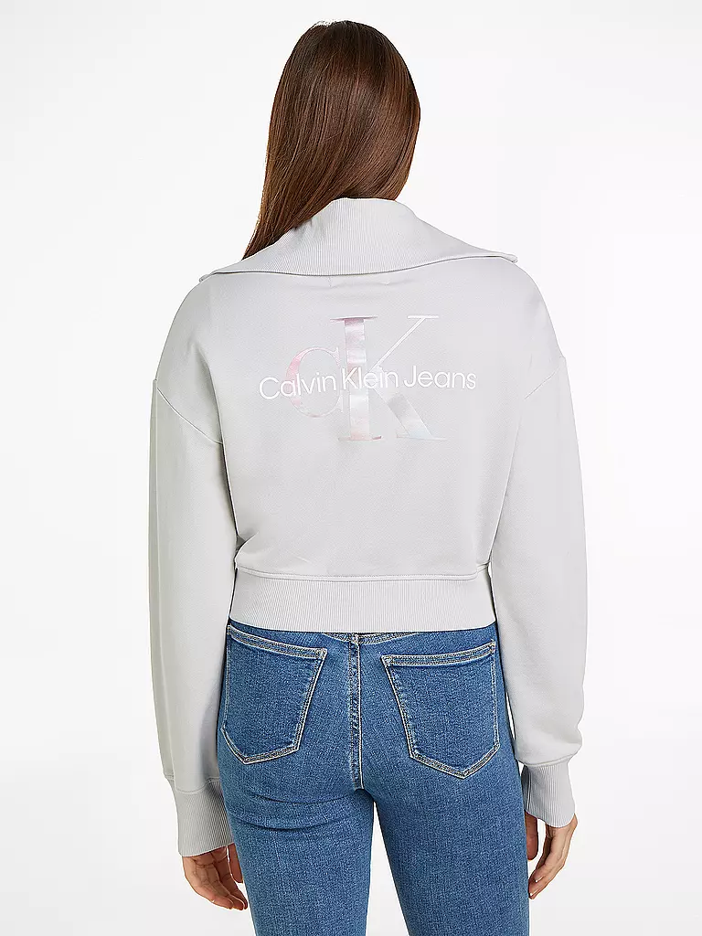 CALVIN KLEIN JEANS | Sweatjacke  | Gris clair