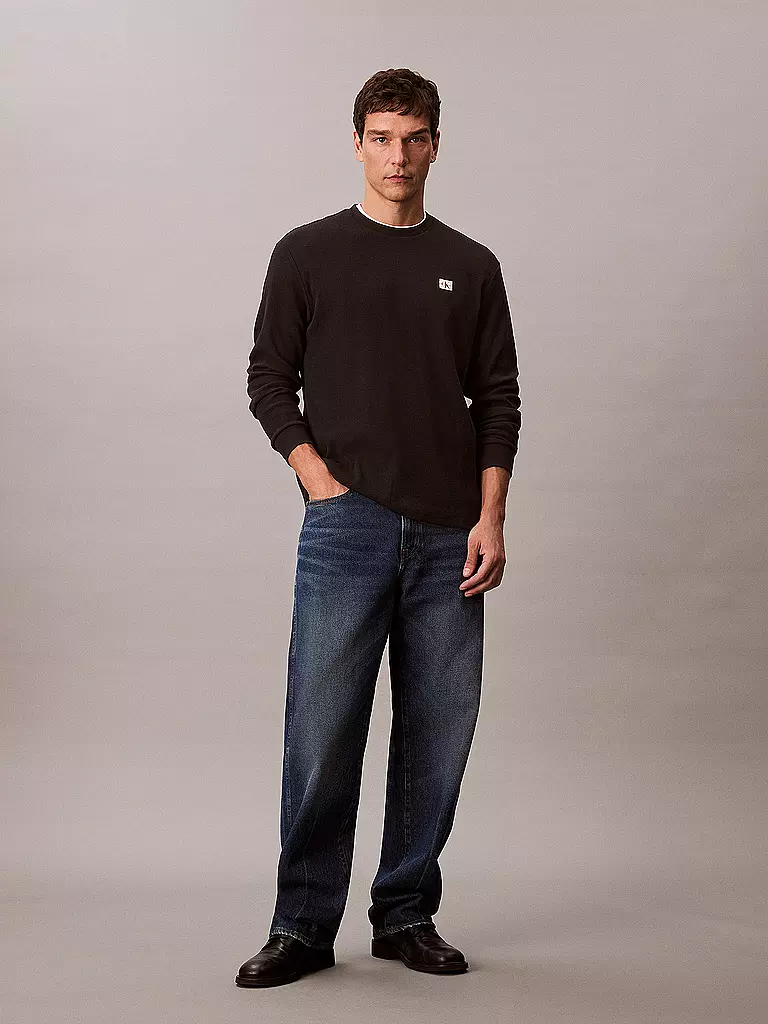 CALVIN KLEIN JEANS | T-shirt à manches longues | schwarz