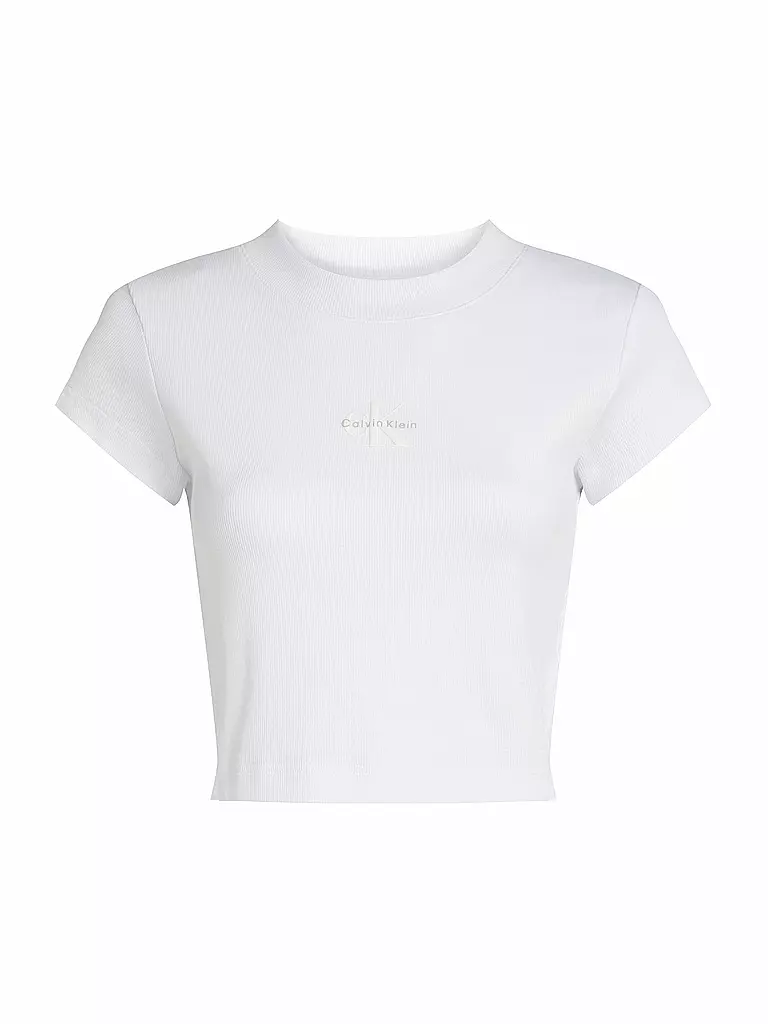CALVIN KLEIN JEANS | T-Shirt Coupe Courte | weiss