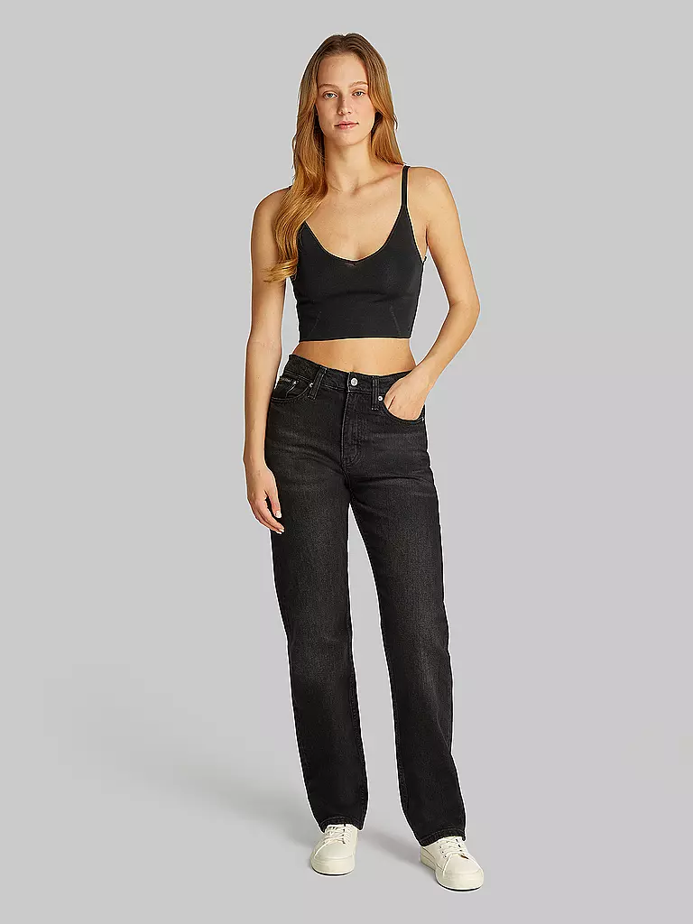 CALVIN KLEIN JEANS | Top court ajusté | schwarz