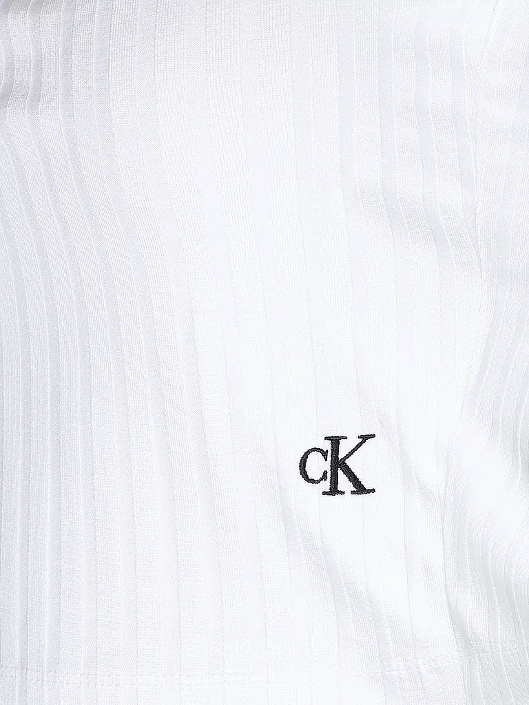CALVIN KLEIN JEANS | Top Cropped Fit  | Blanc