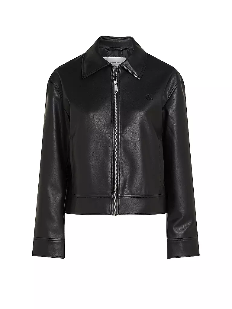 CALVIN KLEIN JEANS | Veste aspect cuir | schwarz