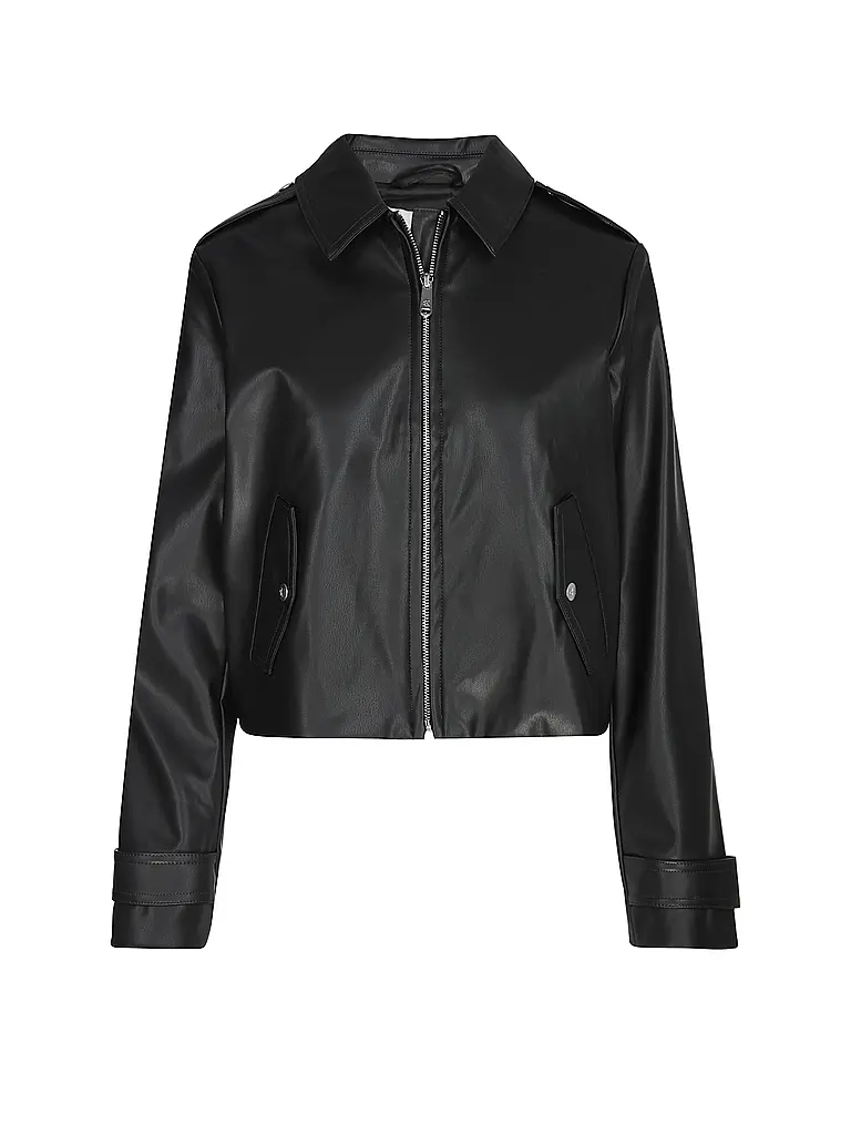 CALVIN KLEIN JEANS | Veste aspect cuir | Noir