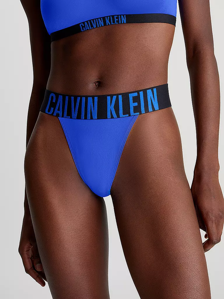 CALVIN KLEIN | Bas de bikini - String | Bleu