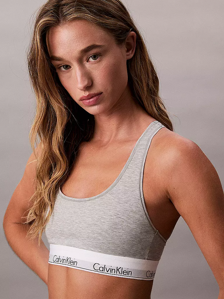 CALVIN KLEIN | Bustier gris | hellgrau