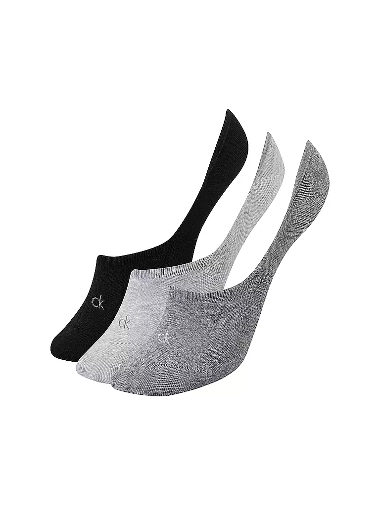 CALVIN KLEIN | Chaussettes, lot de 3, gris chiné | grau