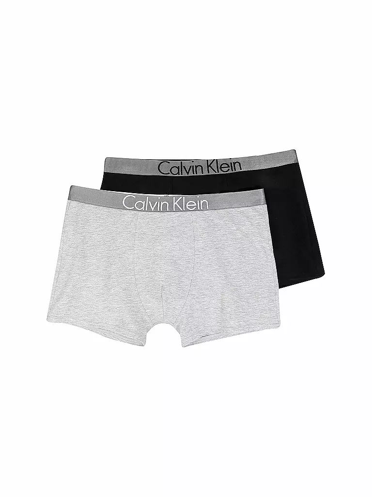 CALVIN KLEIN | Jungen Pants 2er Pkg Customized Stretch grey black | Gris clair