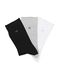 CALVIN KLEIN | Chaussettes, lot de 3 noir | Gris clair