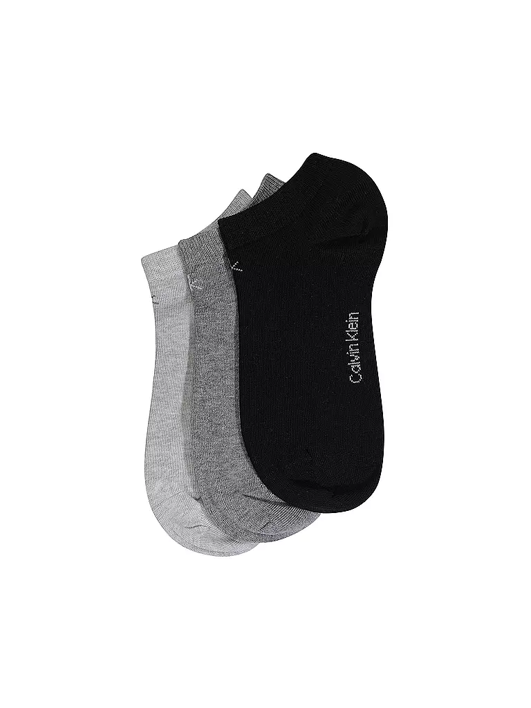 CALVIN KLEIN | Lot de 3 paires de chaussettes gris chiné | Gris