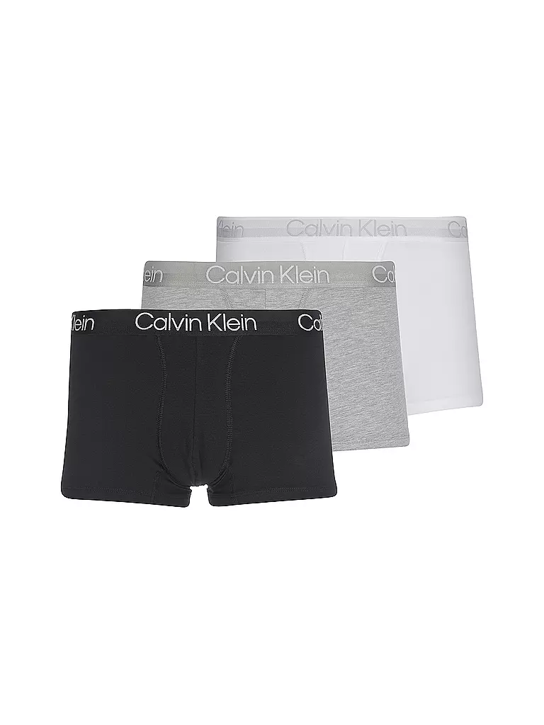 CALVIN KLEIN | Lot de 3 slips noir, gris, blanc | schwarz