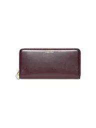 CALVIN KLEIN | Portefeuille CK PULLER Large | Rouge foncé