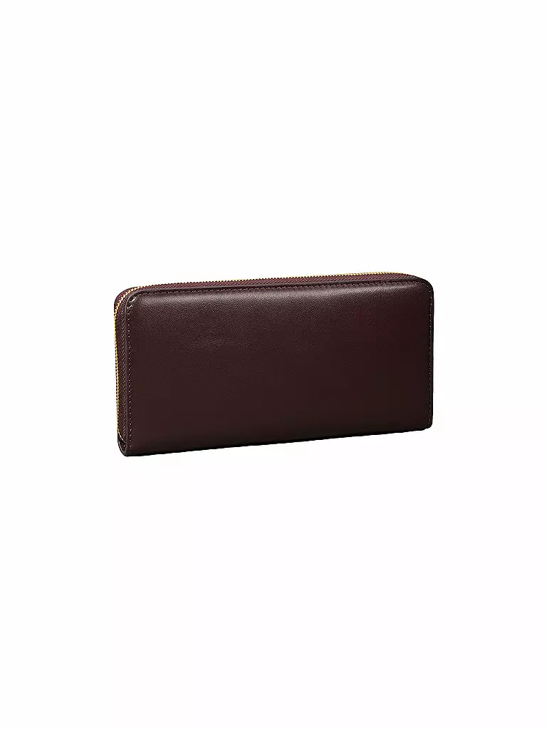 CALVIN KLEIN | Portefeuille CK PULLER Large | dunkelrot