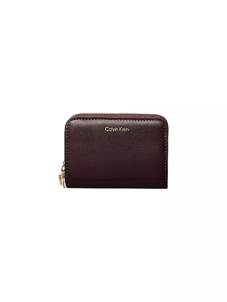 CALVIN KLEIN | Portefeuille CK PULLER Medium | Rouge foncé