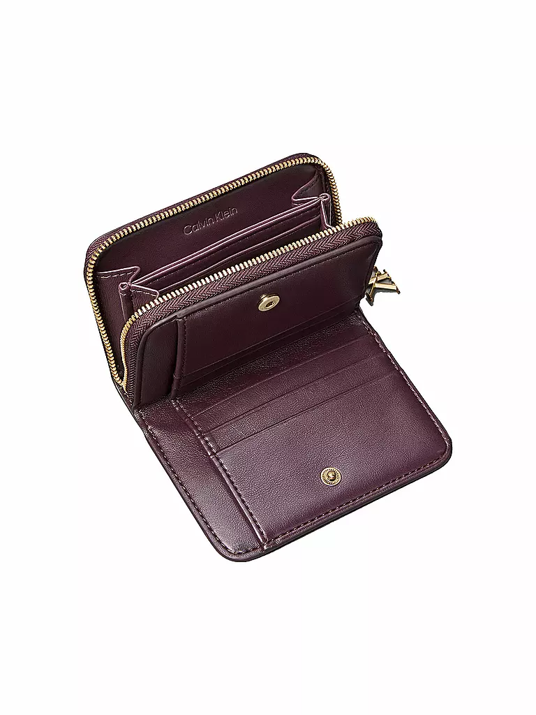 CALVIN KLEIN | Portefeuille CK PULLER Medium | Rouge foncé